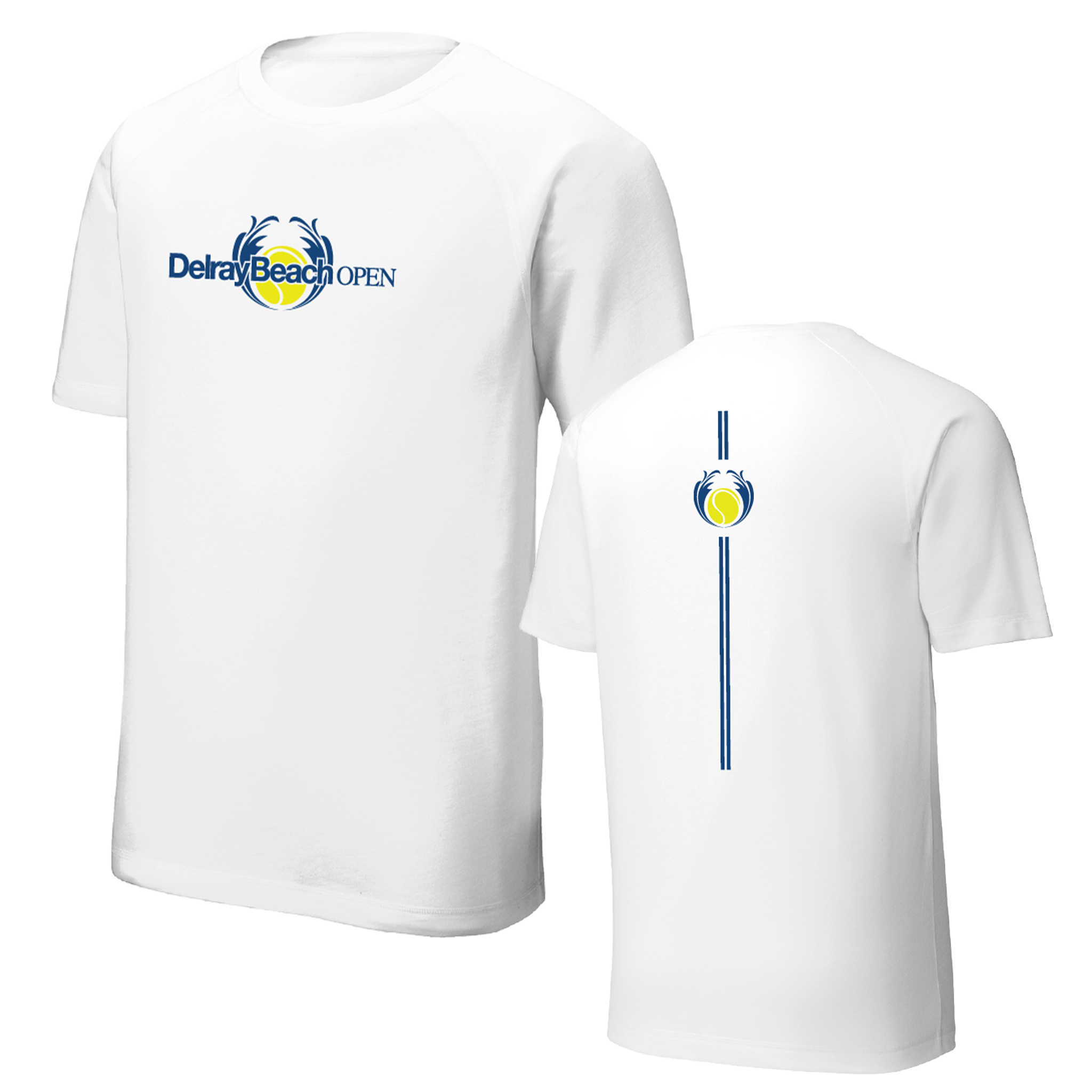 Delray Beach Open Court Stripe Performance T-Shirt